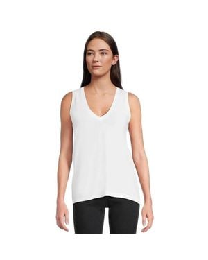Madewell Northside Tank Top Cotton V-Neck Pullover Red221 - White