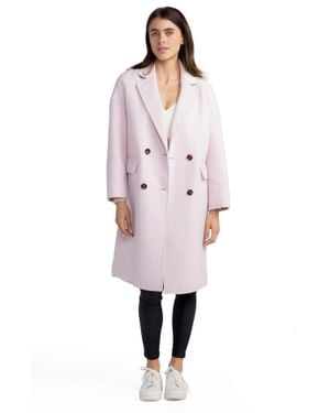 Belle & Bloom Oversized Wool-Blend Coat - Pink
