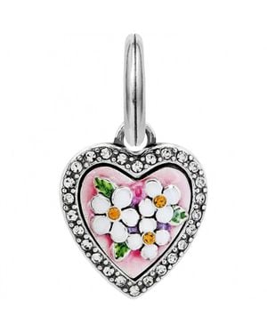 Brighton Floral Blooming Heart Charm - Metallic