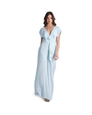 BCBGMAXAZRIA Evette Bridesmaid Formal Evening Dress - Blue