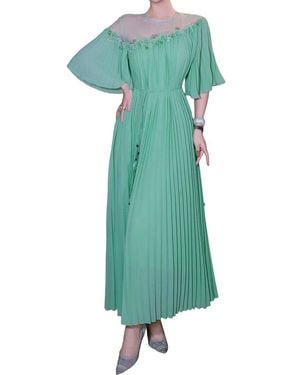 BRC By BURRYCO Short Sleeve Maxi Dress - Green