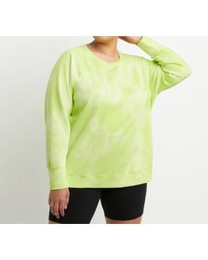 Champion Crush Dye Fleece Crew - Green