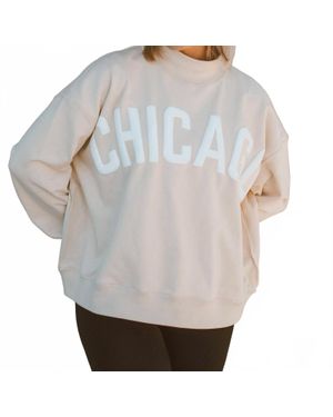 Better With Bubbli Chicago High Mock Neck Sweater - Gray