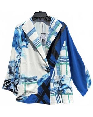 Lemon Grass Single-Button Blazer - Blue