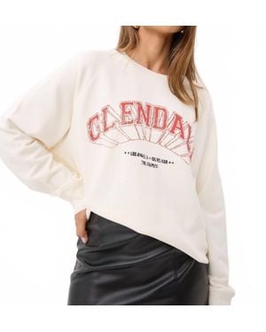 The Kooples Glendale Serigraphy Pullover Sweatshirt - Natural