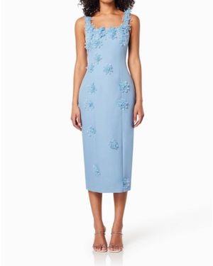 Elliatt Prague Midi Dress - Blue