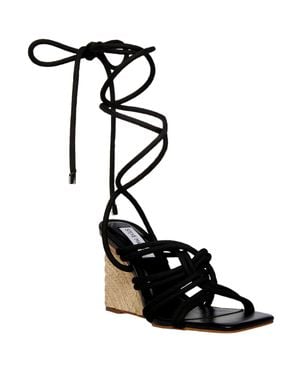 Steve Madden Ldolized Wedge Sandal Idol06S1-027 - Black