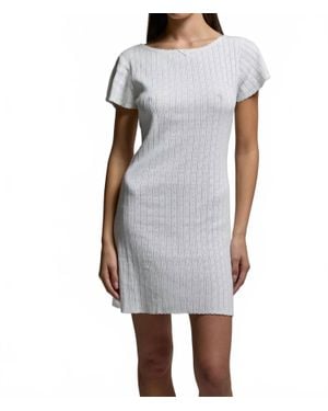 Asher Piper Pointelle Dress - Gray