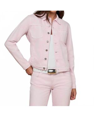 L'Agence Slim Denim Jacket - Pink