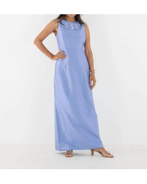 Emily Mccarthy Hepburn Maxi Dress - Blue