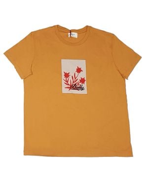 Bally 6301241 Marigold 100% Cotton Logo T-Shirt - Orange
