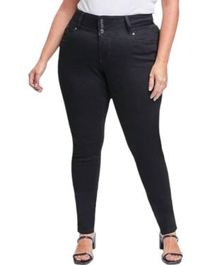 YMI 3 Button Signature Slim Skinny Jeans - Black