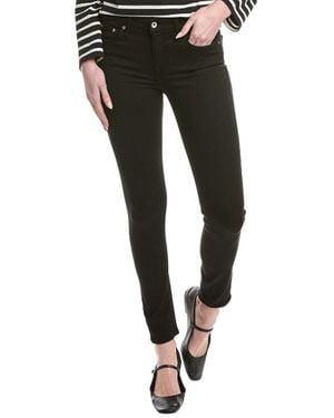 Rag & Bone Cate Mid-rise Black Skinny Leg Jean