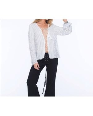 Indah Pisces Long Sleeve Top - Black