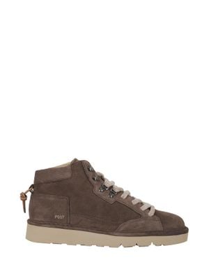 Pànchic Coffee Nubuck Leather Ankle Boots - Brown