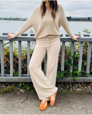 Milio Milano Italian Wide Leg Pants - Green