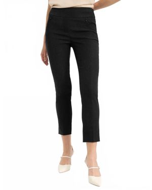 Renuar Front-Pocket Ankle Pant - Black