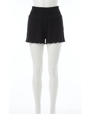 Z Supply Dawn Smocked Rib Short - Black
