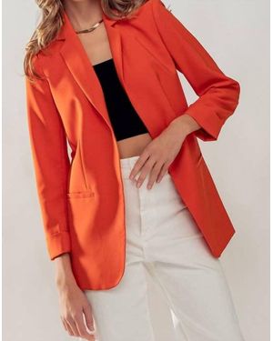 Urban Daizy Simple Structured Blazer With Welt Pockets