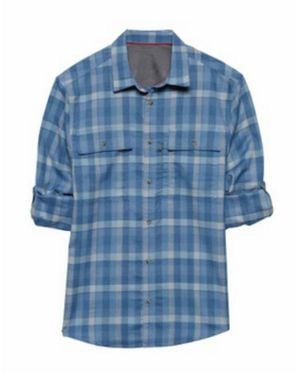 Flag & Anthem Bethera Long Sleeve Stretch Flannel - Blue