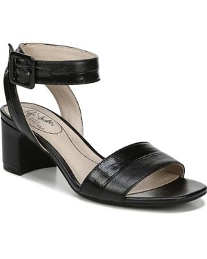 LifeStride Carnival Cushioned Footbed Colorblock Dress Sandals - Black