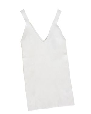 Dress Forum Basic Horse Tank - White