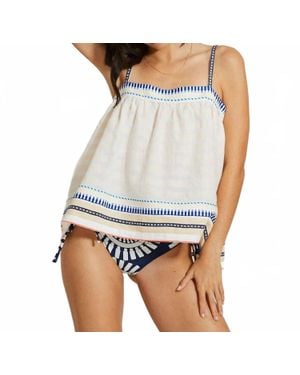 lemlem Thea Iniku Shell Tank Top - White