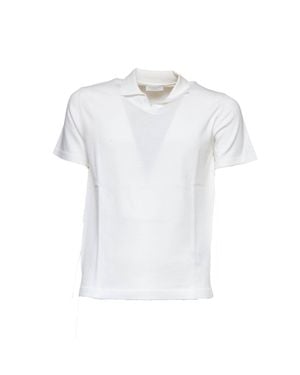 Dondup Crepe Cotton Bowling Polo Shirt - White