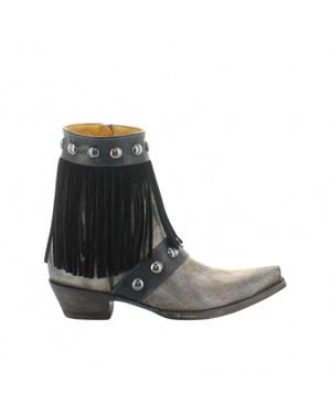 Old Gringo Milan Fringes Boots - Black