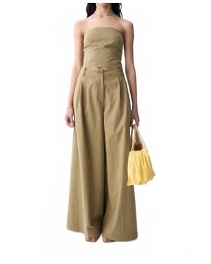 DELUC Louna Strapless Top - Metallic