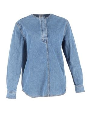 TOTEME Collarless Blouse - Blue