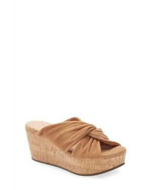 Chocolat Blu Wiley Platform Wedge Sandals - Brown