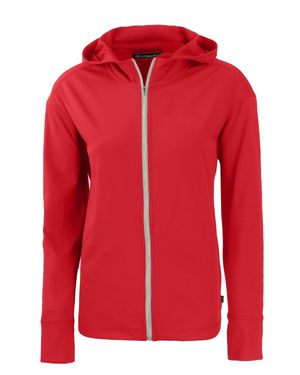 Cutter & Buck Daybreak Eco Recycled Full Zip Hoodie - Red
