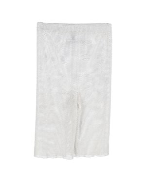 Mach & Mach Crystal-Embellished Shorts - White