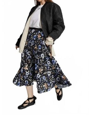 Munthe Charming Floral Skirt - Black