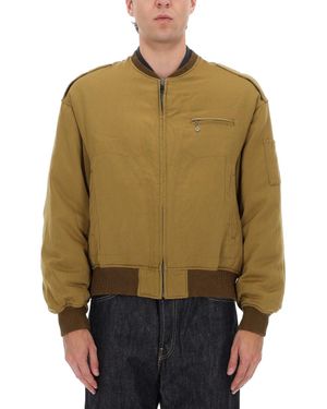 Visvim Wool-Linen Bomber Jacket - Green