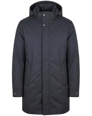 Moorer Premium Polyester Coat - Blue