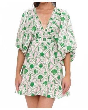 Show Me Your Mumu Hadley Mini Dress - Green