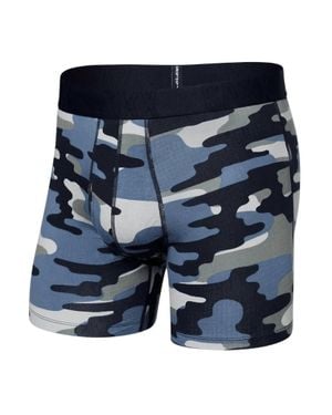 Saxx Underwear Co. Droptemp Cooling Cotton Boxer Brief - Blue