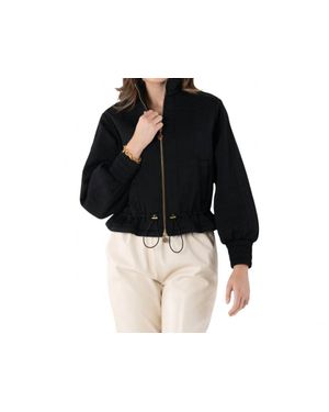 Emily Mccarthy Bailey Bomber Jacket - Black