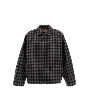 Marni Multicolored Check Wool Jacket - Black