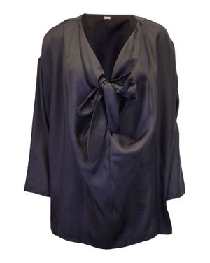 TOTEME Bow Detail Top - Blue