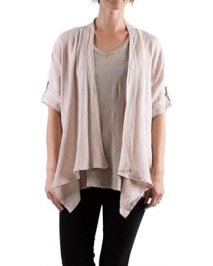 Gigi Moda Leggera Open Front Jacket - Pink