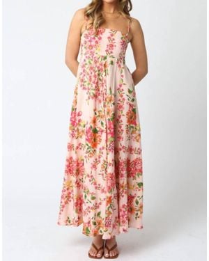Olivaceous Savannah Maxi Sundress - White