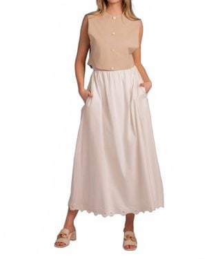 Alysi Sleeveless Button Up Vest - Pink