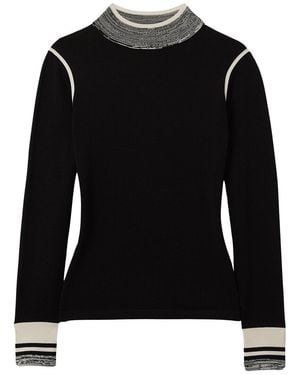 Reiss Rosa Knit Top - Black