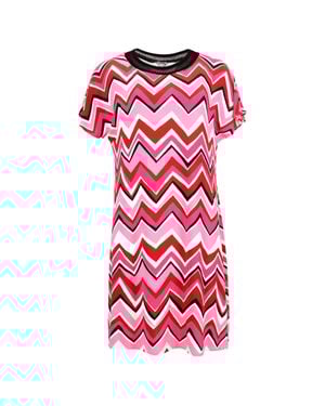 Missoni Printed Stretch-Jersey Mini Dress - Red