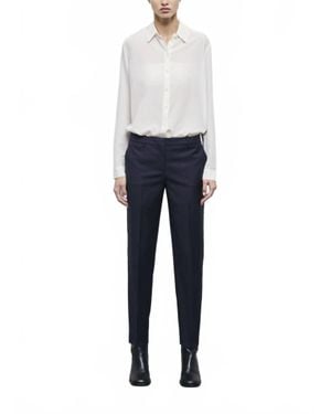The Kooples Straight-Fit Wool Suit Pants - Blue