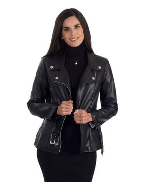 Nine West Moto Jacket - Blue