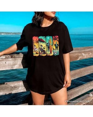 OrnamentallyYou Frankenstein Summer Vacation T-Shirt - Black